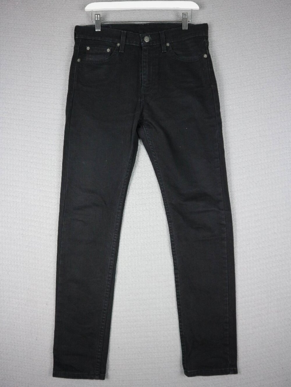Levi's 510 Skinny Fit Black Denim Cotton Jeans 30x32 Fits 31x31